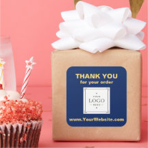 Custom Logo Thank You For Your Order Sticker