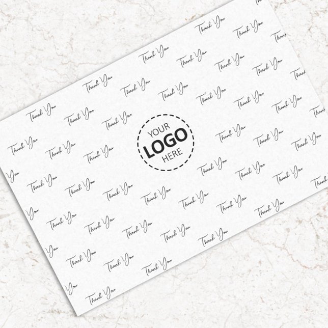 Custom Logo Thank You Pattern  Tissue Paper (Creator Uploaded)