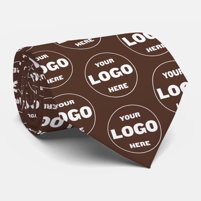 Custom Logo Tie - Professional Branded Necktie (Rolled)