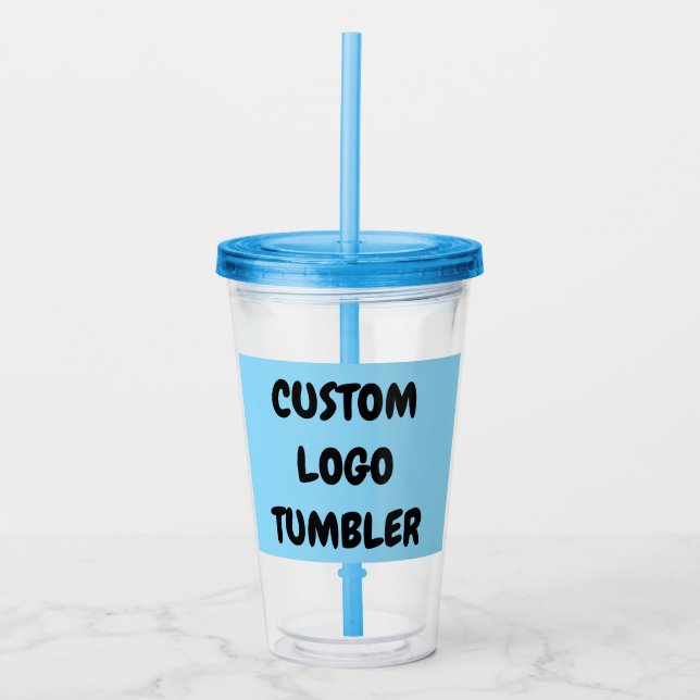 CUSTOM LOGO TUMBLER Acrylic No minimum (Front)
