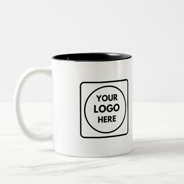 Custom Logo Two Tone Branded Business mug (Left)