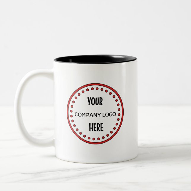Custom LOGO Two-Tone Coffee Mug (Left)