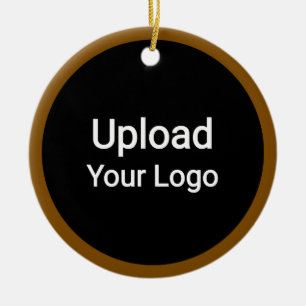 Custom Logo Upload Personalised Business Ceramic Ornament