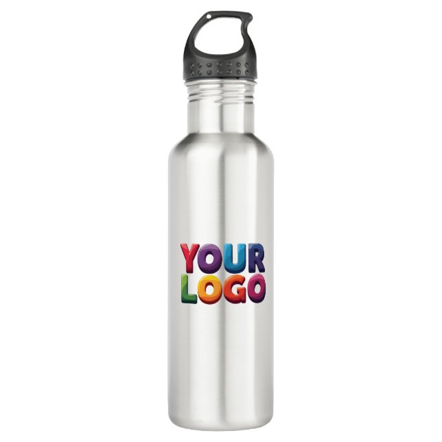 Custom Logo|Upload Your Logo | Business & Brand  710 Ml Water Bottle (Front)