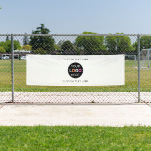 Custom Logo   Vinyl Banner, 2.5' x 8' Outdoor Banner