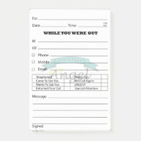 Custom Logo Watermark Phone Message Post It's