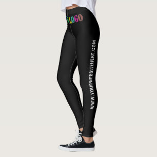Custom Logo Website Colours Leggings Promotional