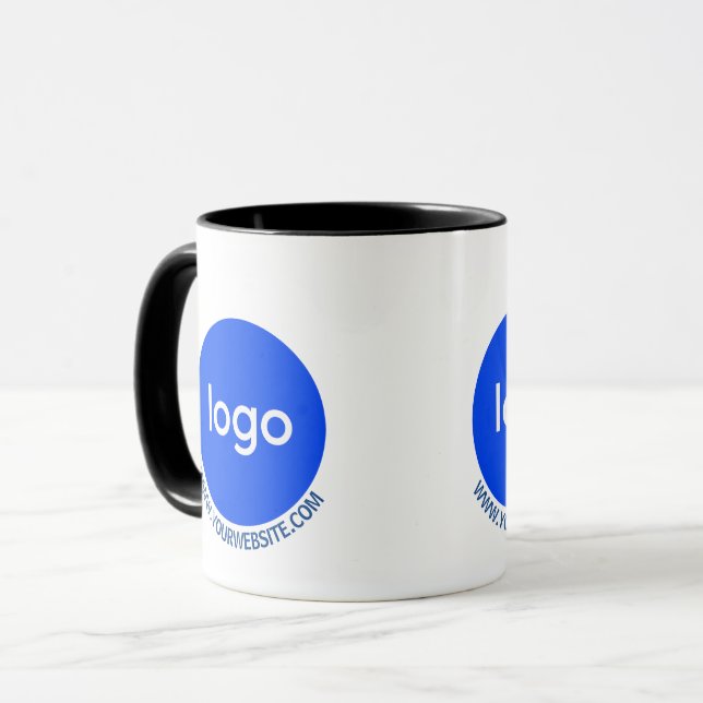 Custom Logo & Website Details for Business Mug (Front Left)