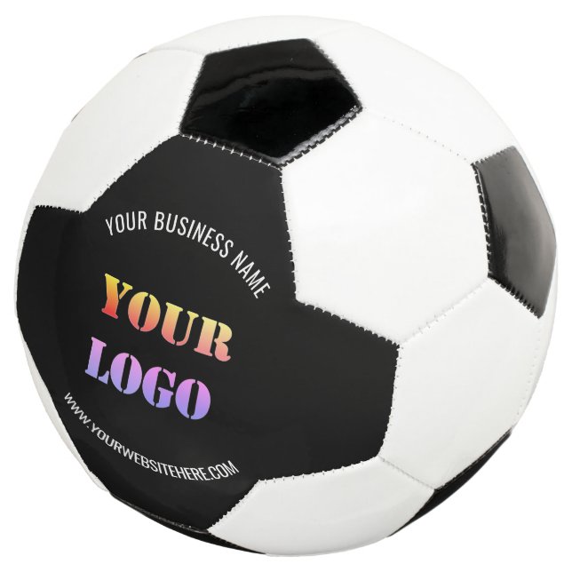 Custom Logo Website Name Promotional Personalised Soccer Ball (Three Quarter)