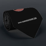 Custom Logo Website Promotional Business Neck Tie<br><div class="desc">Custom Colours and Fonts - Design Your Own Personalised Ties with Your Company Logo and Website or Custom Text Professional Design Promotional Business or Modern Personal Tie Gift - Add Your Logo - Image - Photo or QR Code / and Website or Custom Text / More - Resize and Move...</div>