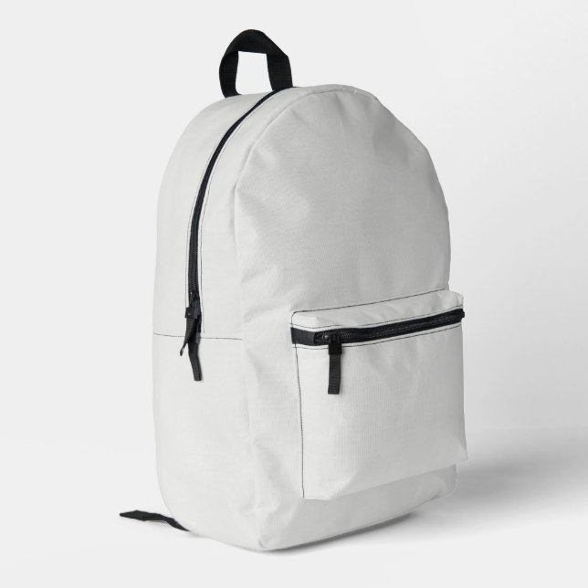 Custom Logo White Waterproof Backpack (Back Corner Left)