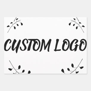 Custom Logo Wrapping Paper Sheet