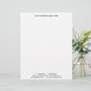 Custom Logo Your Business Personalised Letterhead