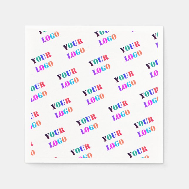 Custom Logo Your Business Promotional Personalised Napkin (Front)