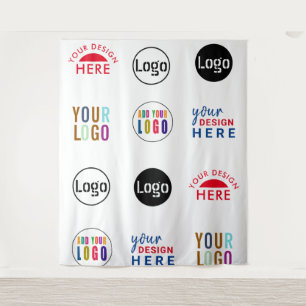 Custom Logos Event Backdrop Step and Repeat Tapestry