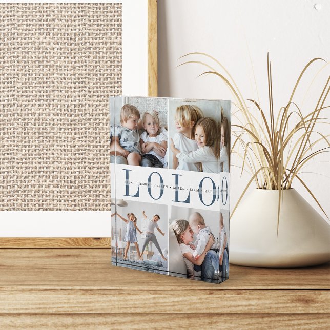 Custom Lolo Grandchildren Photo Block (Creator Uploaded)