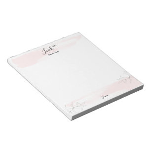 Custom Look up not Around Christian Pink Notepad