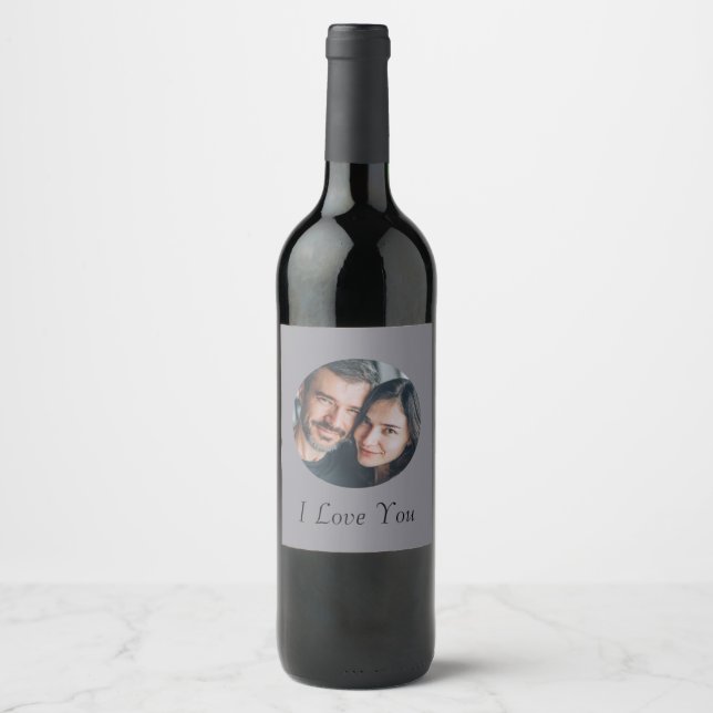 Custom Love Beverage Label with Your Photo (Front)