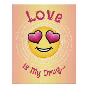 Custom Love Eyes Emoji Poster