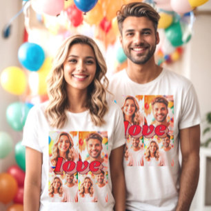 Custom love filtered picture x4 T-Shirt