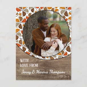 Custom Love For A Happy Thanksgiving Holiday Card