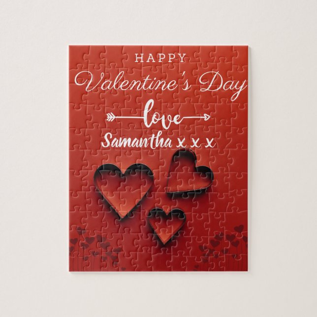Custom Love From Valentine's Jigsaw Puzzle (Vertical)