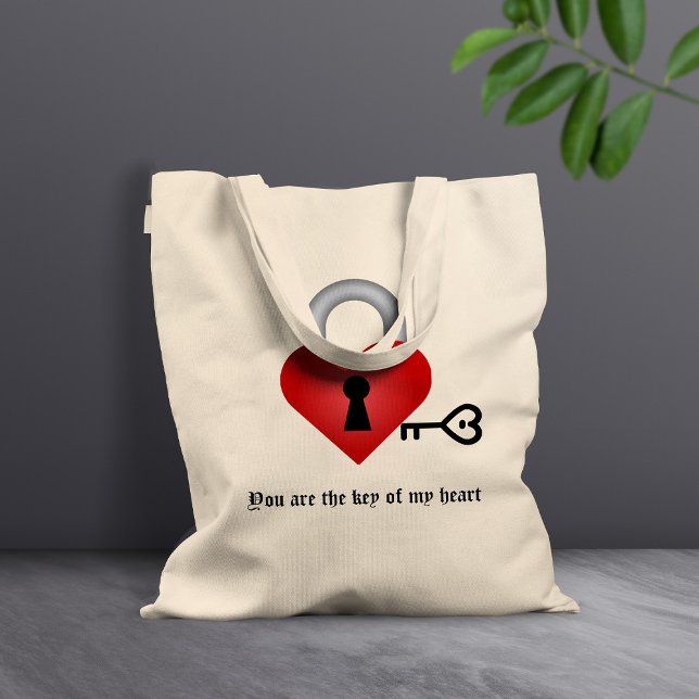 Custom Love Key Tote Bag (Creator Uploaded)