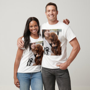 Custom LOVE Paw Print T-Shirt – For Dog Lovers!
