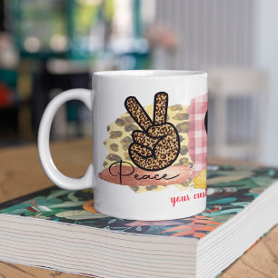 Custom Love Peace Chihuahua Valentine's Day Dog Coffee Mug