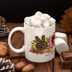 Custom Love Peace Havanese Valentine's Day Dog Coffee Mug