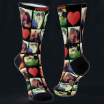 Custom love photo collage custom text   socks<br><div class="desc">Edit photo filters. You can add different images or same one.</div>