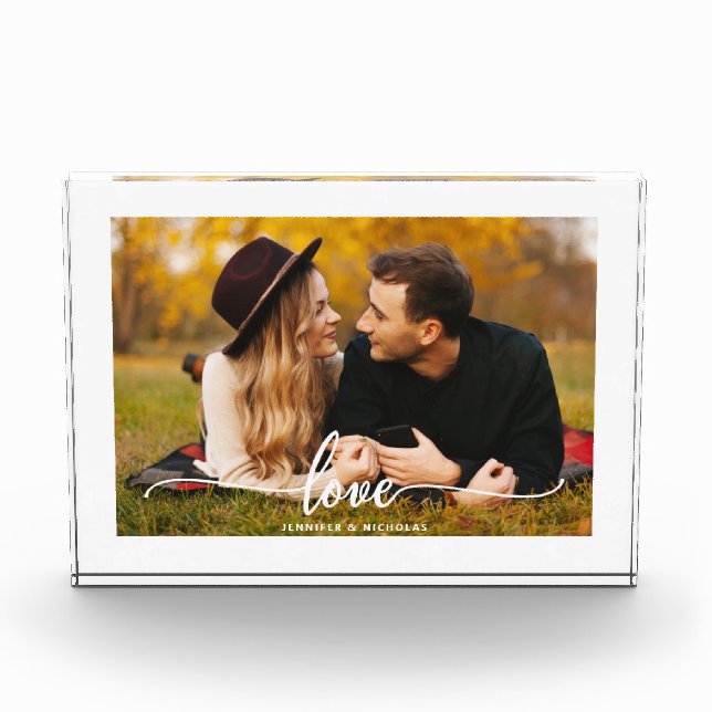 Custom Love Script Photo Block (Front)