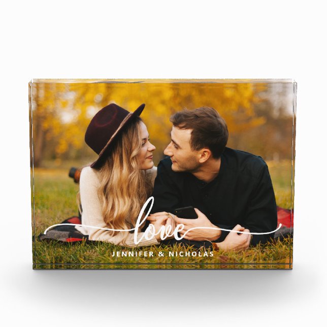 Custom Love Script Photo Block (Front)