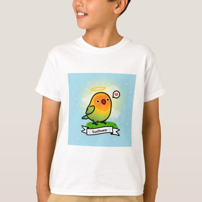 Custom Lovebird Memorial T-Shirt (Front)