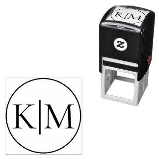 Custom Loyalty Card Business Initials Monogram Self-inking Stamp
