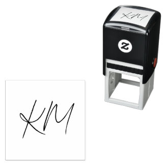 Custom Loyalty Card Business Initials Monogram Self-inking Stamp