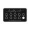 Custom Loyalty Card Simple Script Black and White
