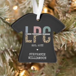 Custom LPC Licensed Professional Counsellor Gift Ornament