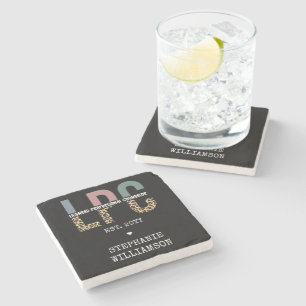 Custom LPC Licensed Professional Counsellor Gift Stone Coaster