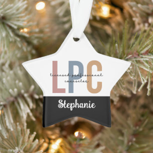 Custom LPC Licensed Professional Counsellor Ornament