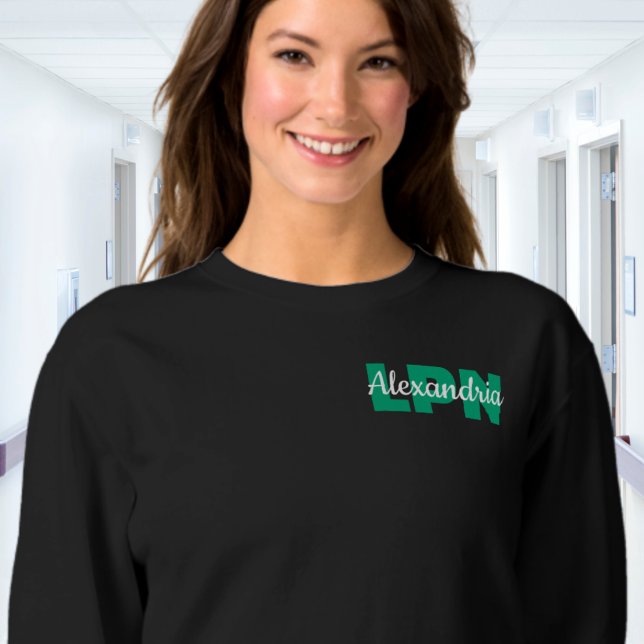 Custom LPN Credentials with Name Sweatshirt (Creator Uploaded)