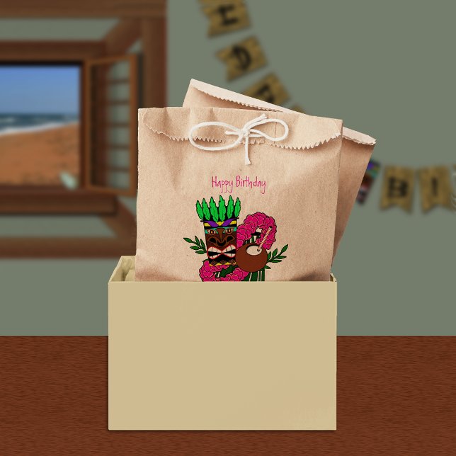 Custom Luau Birthday Party Favour Bag (Creator Uploaded)