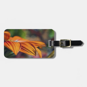 Custom Luggae Tag with Photo of Orange Flower