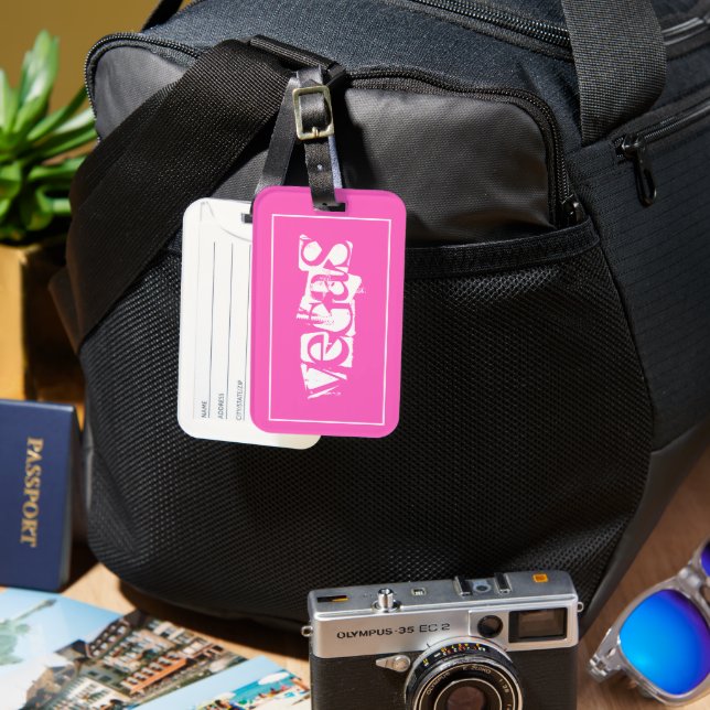 Custom Luggage Tag-Vegas Luggage Tag (Front & Back)