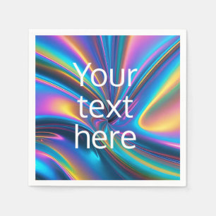 Custom luminous, change text /photo Party –  Napkin