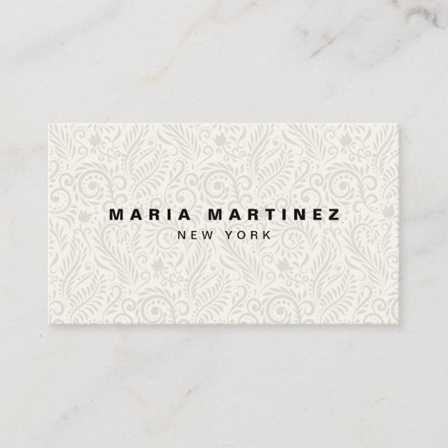 Custom Luxury Boutique Floral Business Card (Front)