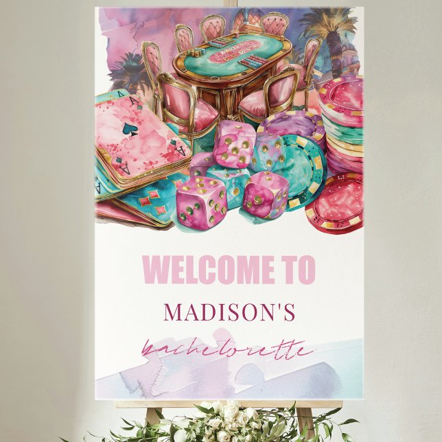 Custom Luxury Las Vegas Bachelorette Welcome Poster (Creator Uploaded)