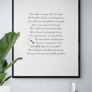 Custom Lyrics Print, Song Lyrics Art Poster