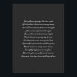 Custom Lyrics Print, Song Lyrics Art Poster<br><div class="desc">Elegant song lyrics wall art,  song lyrics print,  wedding song lyric art,  first dance print. Add your custom lyrics or poem. to make a beautiful personalised gift. Perfect anniversary gift or thoughtful Valentine's Day gift idea.</div>