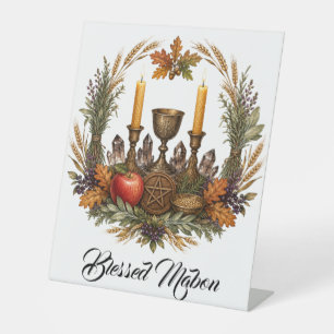 Custom Mabon Autumn Equinox Wiccan Acrylic Sign